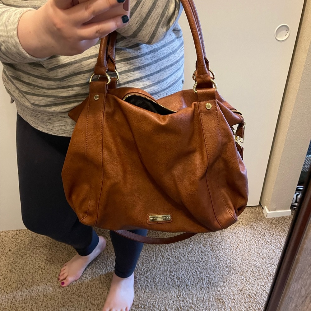 EUC Steve Madden Tan/Brown Satchel - Picture 9 of 10